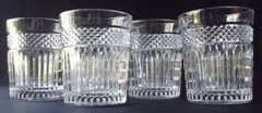 4 LIBBEY «RADIANT» DOUBLE OLD FASHIONED GLASSES 10 fl. oz. 4-1/8″ T