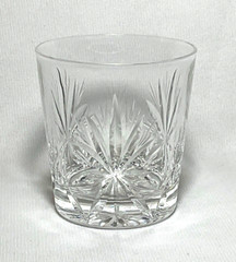 EDINBURGH CRYSTAL~ 3.25″ OLD FASHIONED GLASS (Star of Edinburgh, 6 oz)~ Scotland