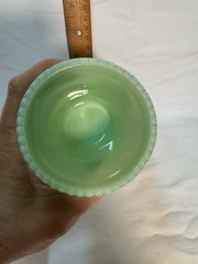 Christmas Holiday Jade Jadeite Jadite Green Glass Santa Tumbler Cup – Mosser USA