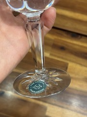 Set of SIX Lenox Charleston Fine Crystal Water Goblets 7.5” Cut Crystal EUC