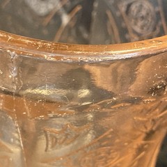 Indiana Glass Recollection Madrid Pink Water Goblet Depression Fair to Good