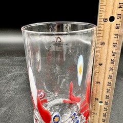 Arte di Murano Alessandro Coppola Italy Hand Blown Millefiori Glasses SET/4