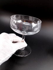 (2) BACCARAT CRYSTAL~MONTAIGNE~Coupe/Saucer Champagne Dessert glass~5.25″~XLNT