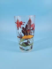 Vintage Hazel Atlas Tumbler Highball Glass Canadian Geese 5.25″