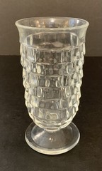 Indiana Glass Colony Whitehall Cube 5” Footed Juice Glasses – Set of 2 – EUC