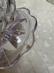 6 Anchor Hocking WATERFORD WAFFLE CRYSTAL *4 7/8″ – 10oz Footed Tumblers
