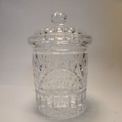 Godinger Silver Art Co, Crystal Freedom Biscuit Jar 8″ H x 4-1/2″ D