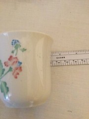 Floral Motif Made in Japan Ceramic Bedside Drinking Glass Tumbler 2.5 inch cup