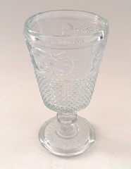 Johnson Brothers Everyday Clear Glass Goblet 6 5/8″ Vintage