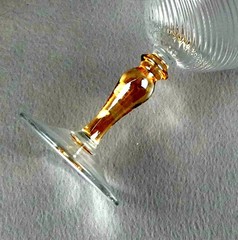 Imperial Gold by Mikasa Champagne Glass or Tall Sherbet Swirl Optic Bowl