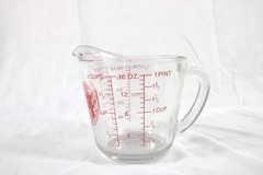 Anchor Hocking Oven Basics #498 16 oz./ 2 Cup Measuring Cup USA glass Vintage