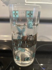 Set Of 5 Vintage Western US Cities Collector Glass Tumblers