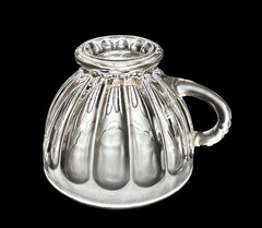 Set Of 4 Vintage Anchor Hocking Colonial Panel Punch Bowl Cups Clear Glass