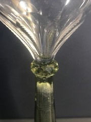 Antique Moser Style Wine Glass/Stemware/Flute Glass/Gilded/Czechoslovakia C.1900