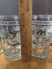 VINTAGE SET OF 6 LIBBEY PHARMACY HIGHBALL GLASSES WITH BELL SHAPED C (EZS001130)