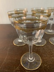6 Wine Glasses Cooked Model Beethoven Saint Louis Crystal (Per Glass Price)