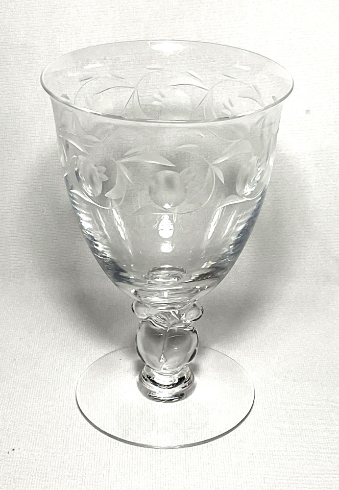 HEISEY ~ Vintage Fine Crystal 10 Oz. WATER GOBLET (Moonglo, Stem 5040)