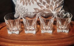 NWOT 4 Mikasa MOTION Crystal Whiskey Bourbon Dbl Old Fashioned Glasses