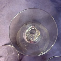 Libbey Simplicity Water Goblets Set Of 4 Stemmed Glasses Etched In Cattails Leaf