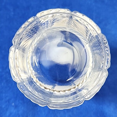 Vtg Ralph Lauren Herringbone Highball Glass Cut Crystal 14oz Barware 90s Germany