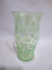 FENTON COIN DOT OPTIC LIME GREEN TUMBLER