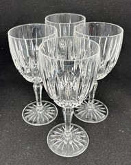 Mikasa Old Dublin Crystal Wine Glasses 6.5in Discontinued Set of 4
