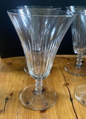 Bryce 798-1 Ice Tea Glass 6.5in Cut #1 on Stem #798 MCM Pittsburgh SET Of 4