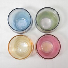 Vintage Roly Poly Glasses Set of 4 Anchor Hocking On the Rocks Cocktail