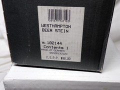 Waterford Crystal Westhampton Beer Stein w/ Original Box #102144 Made in Germany