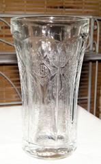 Vintage Set 5 Indiana Glass RECOLLECTION CLEAR FLAT TUMBLERS Iced Tea 14oz 6in