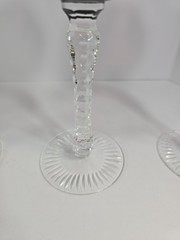 AJKA MARSALA WINE HOCK GLASSES CRYSTAL CLEAR BOHEMIA HUNGARY SET OF 4