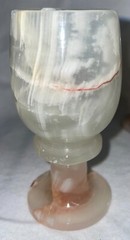 Onyx Alabaster Unique Set Of 5 Small Goblets 3.75″ Multi-Color