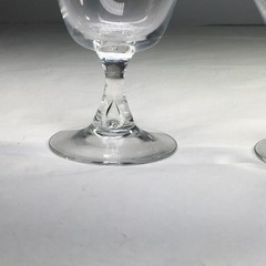 Orrefors Crystal Sven Air Bubble In Stem Water Glass And Champagne Glass Vintage