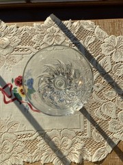 Cristal D’arques Flamenco Water Goblet ~3.2″ Diameter 6.75″ Tall