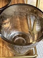Vintage Set Of 3 Vintage Libbey Vitreon Queens Lusterware Shot Glasses
