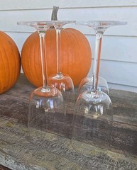 Set of 4 Lenox OXYGEN Red / White Wine Crystal Glasses 8.5″ Tall 12oz BEAUTIFUL