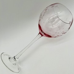 Lenox Crystal Heather Pink Balloon Wine Glasses 8 7/8”