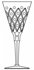 Seneca GOTHIC Elegant! Wine Goblet(s) Stem Glass 7-1/8″ Crystal Vintage (H)