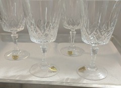 12 Mont Royale Crystal Stemware 4 Each: Water, Wine & Dessert Glasses