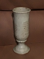 Vintage 3D Face Chalice Goblet «Queen» Novelty Stoneware Studio Art Pottery