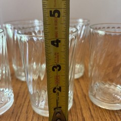 FEG68 Flat Bottom Tumbler By Federal Glass Optic Set Of 6