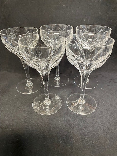 Atlantis Evora champagne/sherbet glasses (set of 5) 6 3/4″