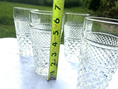 Anchor Hocking 5 pc Wexford Ice Tea Water Tumblers Drinking Glasses USA 6.25″