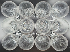 12 Lenox Encore Platinum Wine Glasses Set Elegant Crystal Clear Swirl Stems Lot