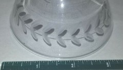 2 Anchor Hocking Glass Bubble BOOPIE Laurel Leaf Sherbets/Champagne Goblets_TWO