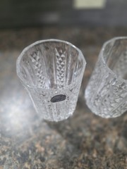 Chelsea White Horse Crystal Tumbler Glass Clear Round Four-Piece Set, 14oz