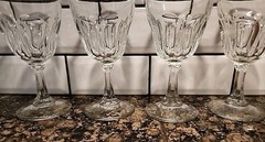 Arcoroc France Cristal D’arques Water Goblets 7″ Set Of 4