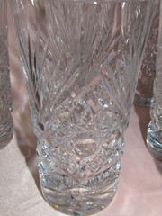 6 American Shape Crystal Cut St. Louis Tumbler Glasses Catalog 1904