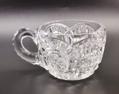 American Brilliant Punch Cup Star Pinwheel Arch Clear Glass 1 Pcs Replacement
