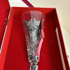 Waterford Crystal 12 Days of Christmas Three French Hens Flute 3rd Edition